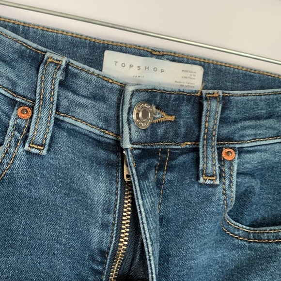 Topshop Blue Jamie Skinny Jeans - Picture 6 of 11